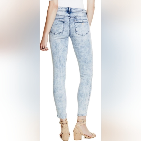 Guess Jeans Women's Low Rise Skinny Jeans Light Blue Size 28 - Picture 2 of 16